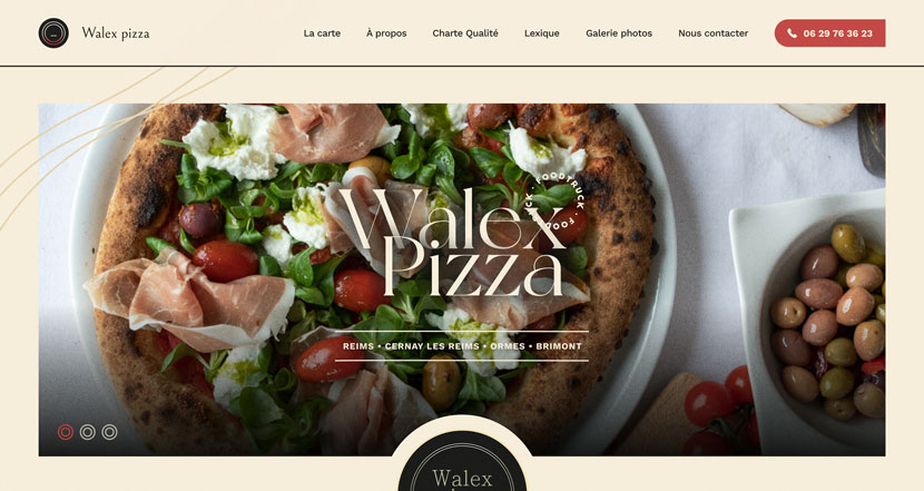 Walex pizza homepage